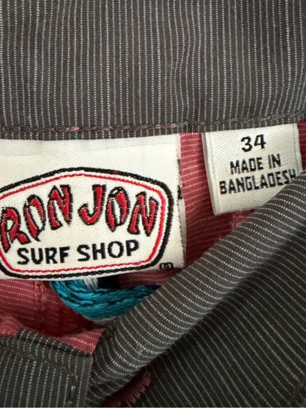 Men's Ron Jon Casual Shorts Size 34 - Picture 2 of 3